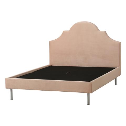 Brissa Bed Crown Semi-Double Pink (A) (W1280 x D2085 x H1255mm)