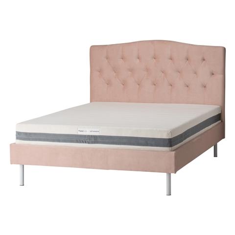Brissa Bed Dimple Double Pink (A) (W1485 x D2090 x H1230mm)