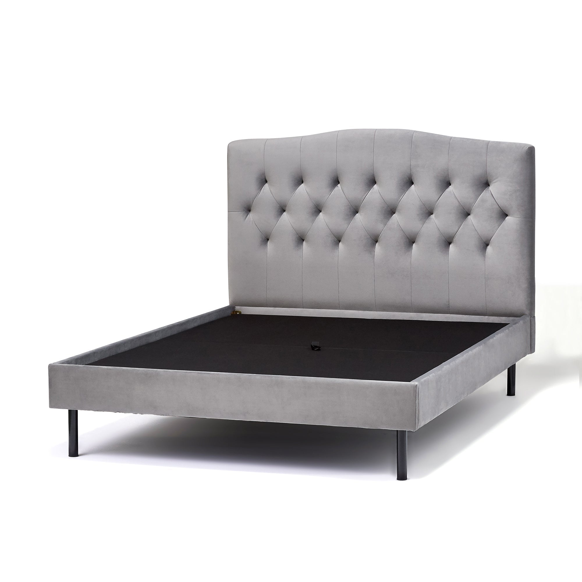 Brissa Bed Dimple Semi-Double Gray (A) (W1295 x D2090 x H1230mm)