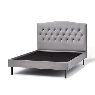 Brissa Bed Dimple Double Gray (A) (W1485 x D2090 x H1230mm)