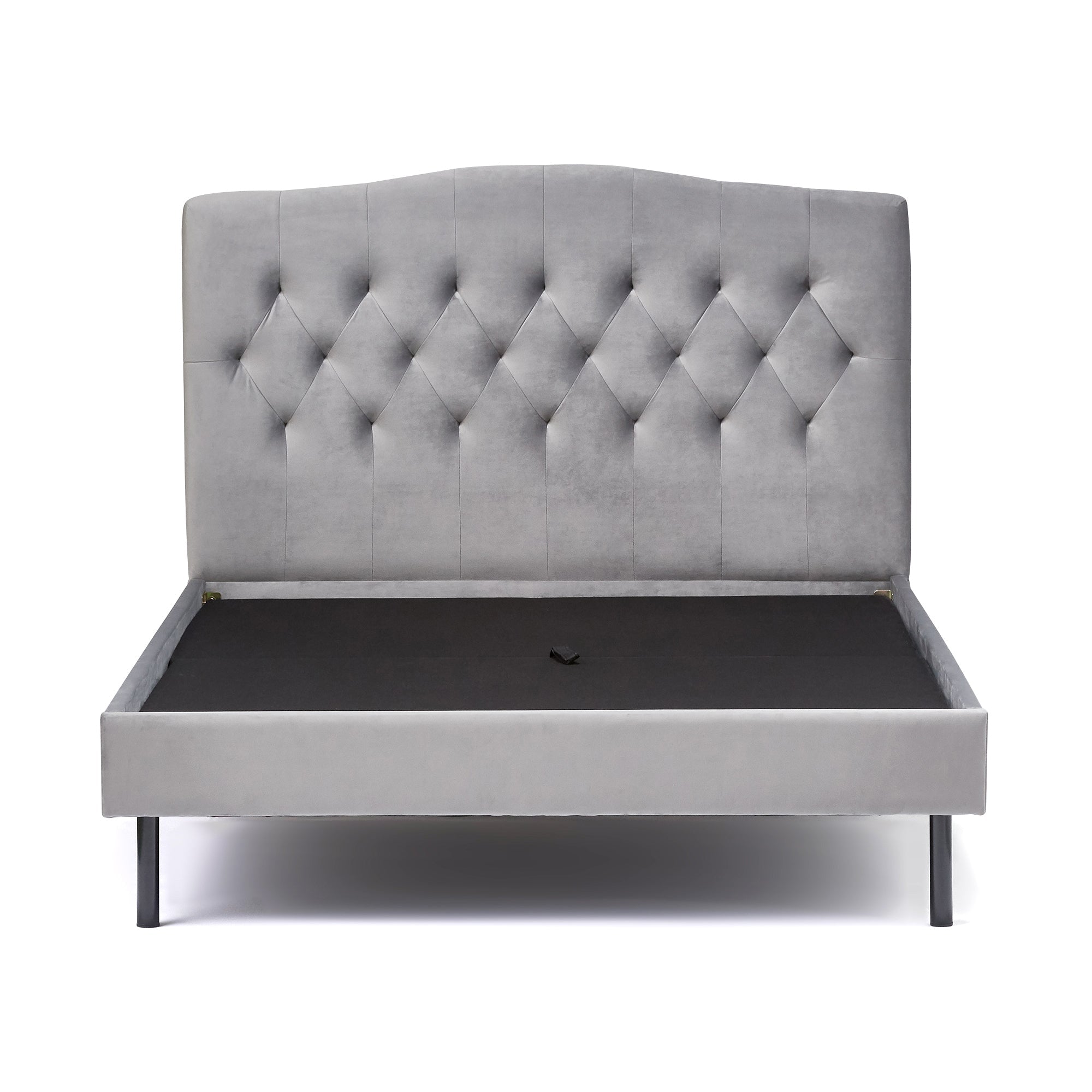 Brissa Bed Dimple Double Gray (A) (W1485 x D2090 x H1230mm)