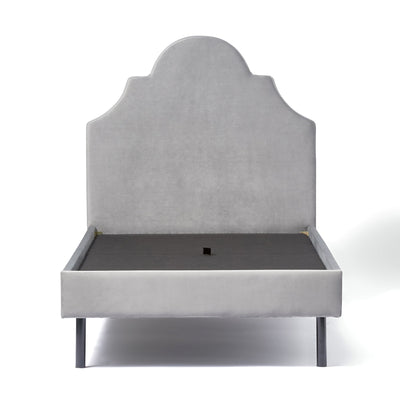 Brissa Bed Crown Semi-Double Gray (A) (W1280 x D2085 x H1255mm)