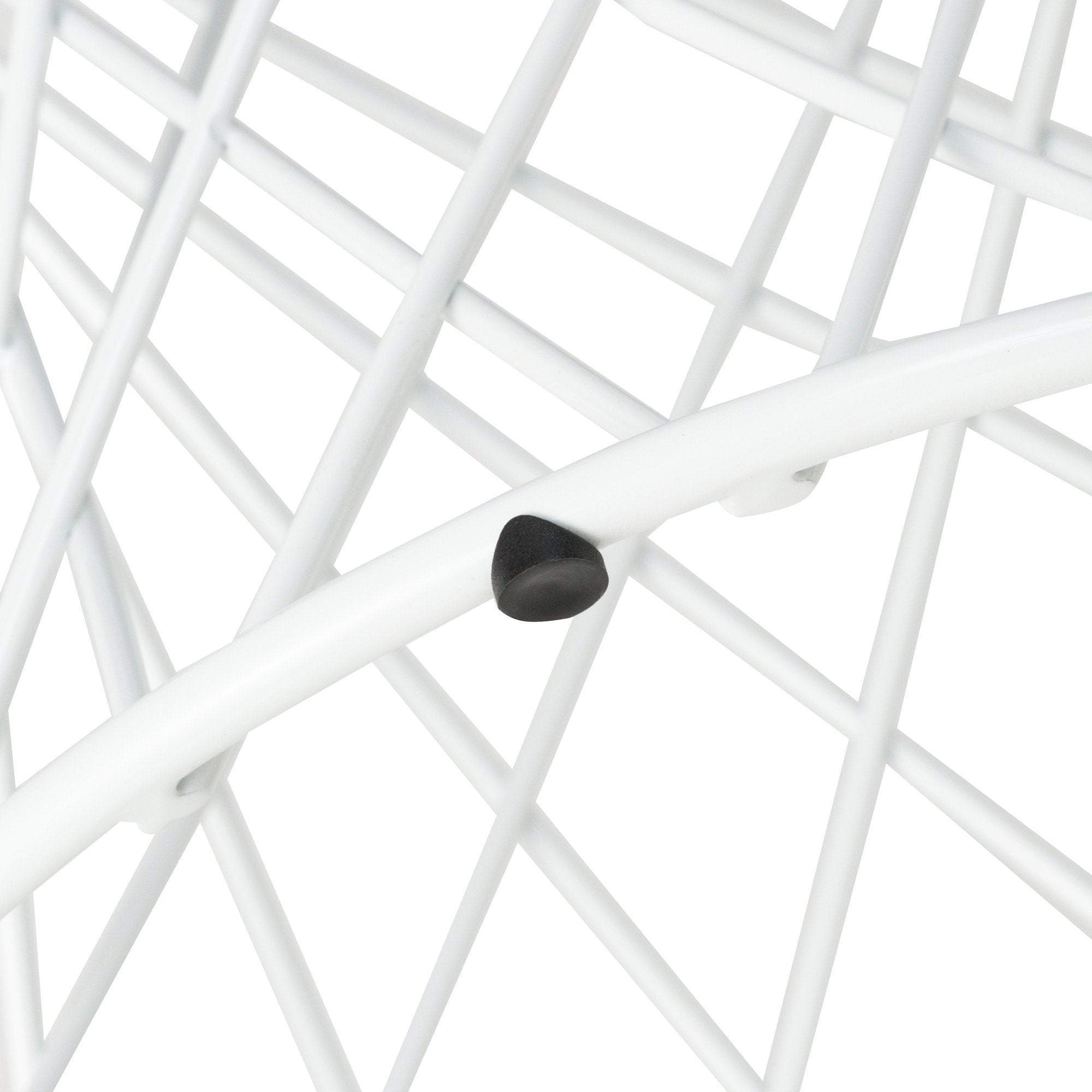 MAGLIA SIDE TABLE 50 CLEAR X WHITE (A) (W500 × D500 × H485)