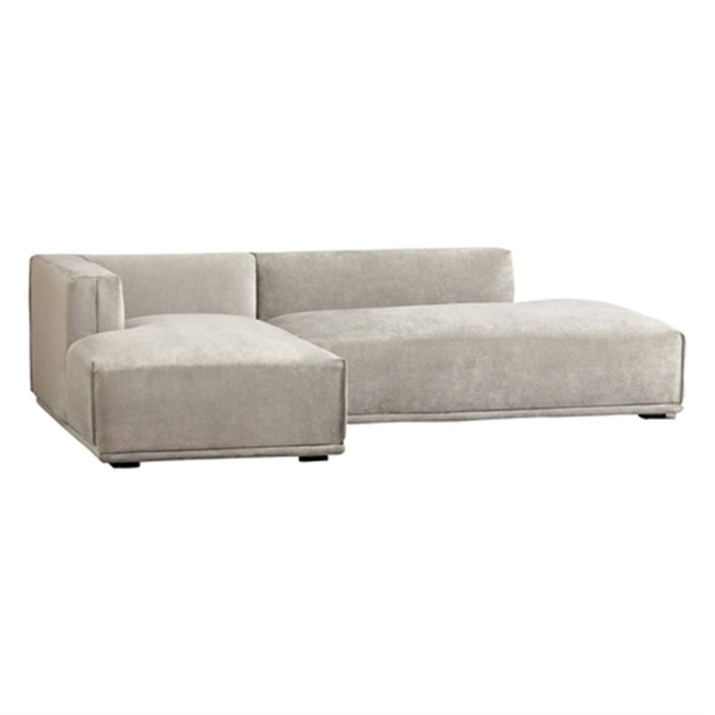 MEHNE Couch Left Light Gray (W810×D1460×H580)